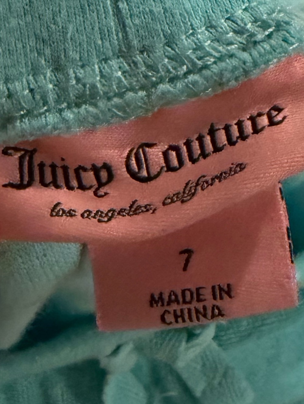 Kids juicy couture pants size 7 - Picture 3 of 4